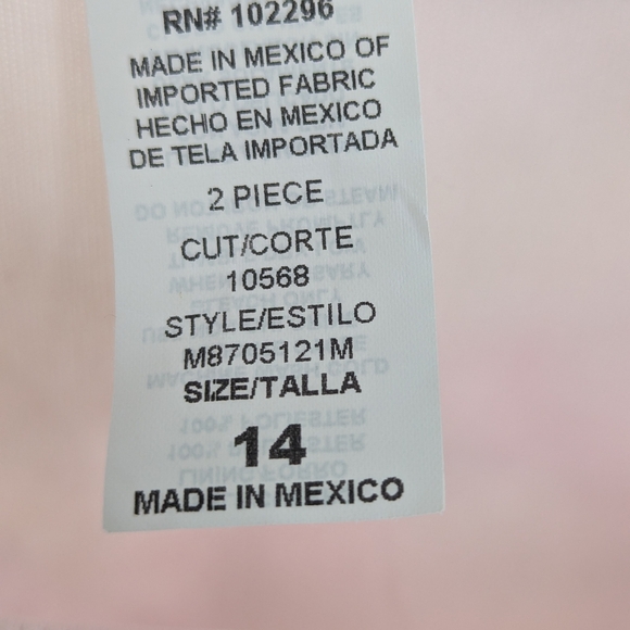 VTG Studio Connection Floral Midi Dress Pink Sheer Overlay Sleeveless 14 Pastel - Picture 4 of 8